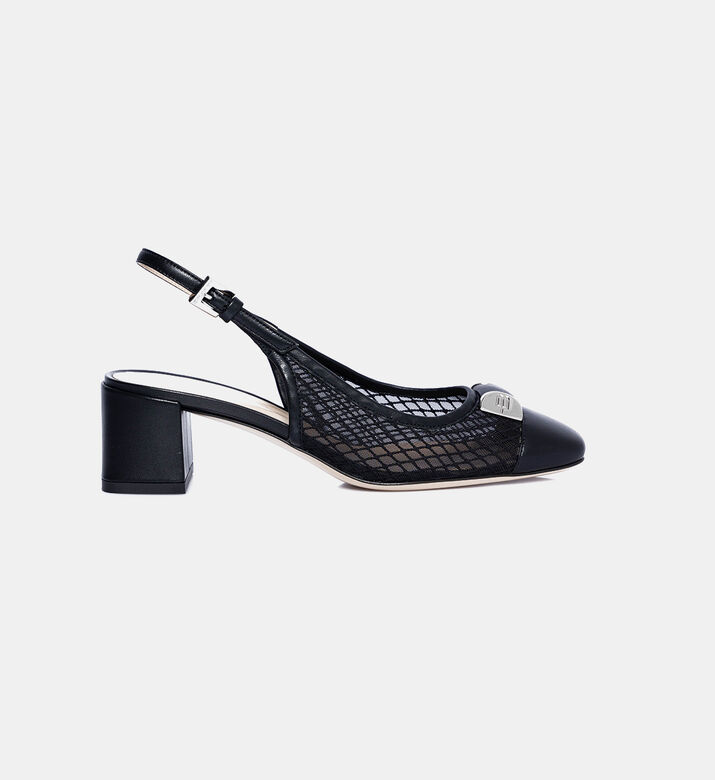 Court Shoe In Nude Mesh