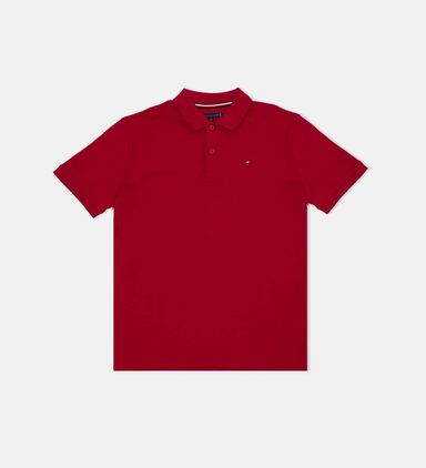 Interlock Cotton Logo Polo Shirt