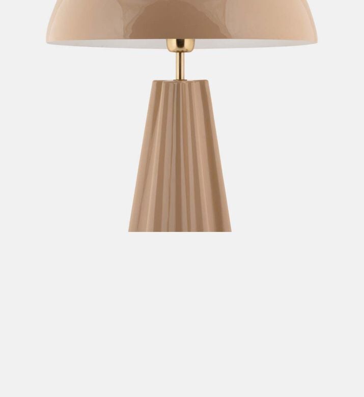 Leitmotiv Amplio Mushroom-shape Table Lamp, Brown, Packshot View
