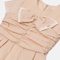 Macro Ruched Bodice Bow Dress