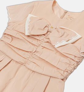 La Mia Bambina Macro Ruched Bodice Bow Dress, Packshot View