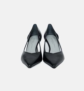 Pointed-toe Cutout-detail Pumps