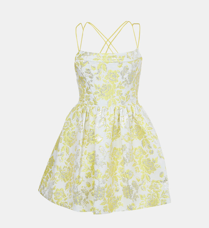 Nat Floral Strappy Mini Dress Nat Floral Strappy Mini Dress