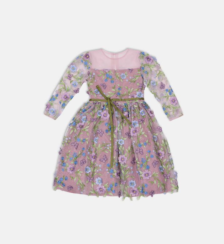 Embroidered Tulle Dress