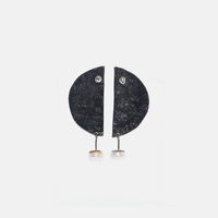 Black Rhodium Baroque Pearl Earrings