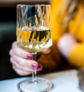 طقم كؤوس نبيذ بلاستيكية قطعتين