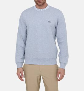 Logo Jacquard Collar Double Face Sweatshirt