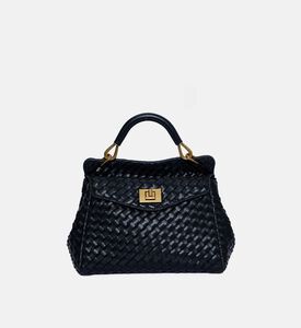 حقيبة لوسيا كلاسيكية منسوجة بمقبض علوي