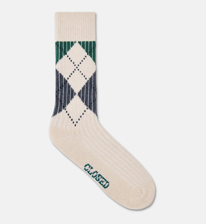 Closed Socks, Cream, L, Packshot View