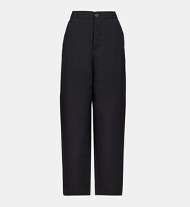 Logo-embroidered High-waist Pants