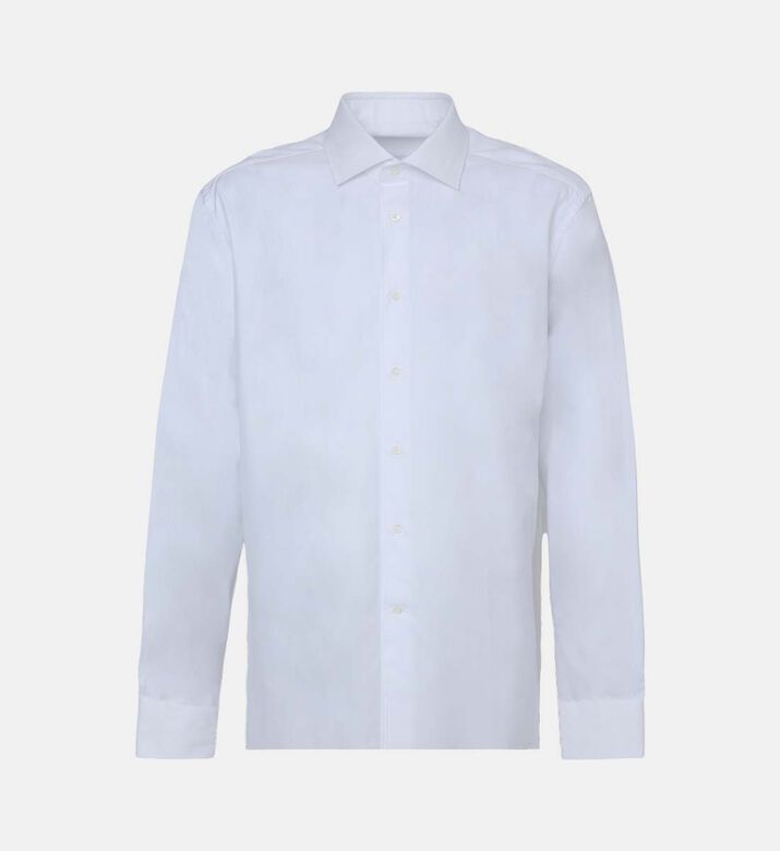 قميص قطن بصف أزرار