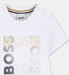Boss Logo-print Jersey T-shirt, White, 18m, Packshot View