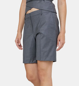 شورت برمودا بقصة ضيقة صوف