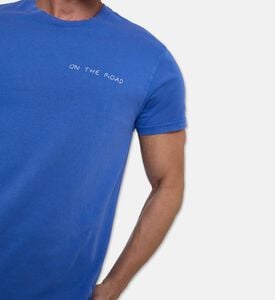 Maison Labiche On The Road Embroidered T-shirt, Model View