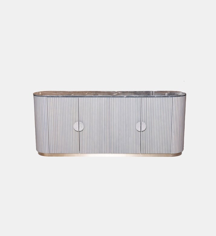 Home Deco and More Oval Wooden Base Buffet, Packshot View