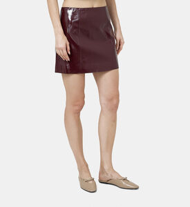 تنورة نوكس جلد لامع