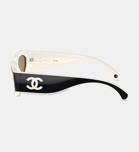 Chanel Two-tone Cat-eye Polarized Aerodynamic Sunglasses, Packshot View
