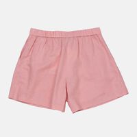 Linen-blend Pleated Shorts