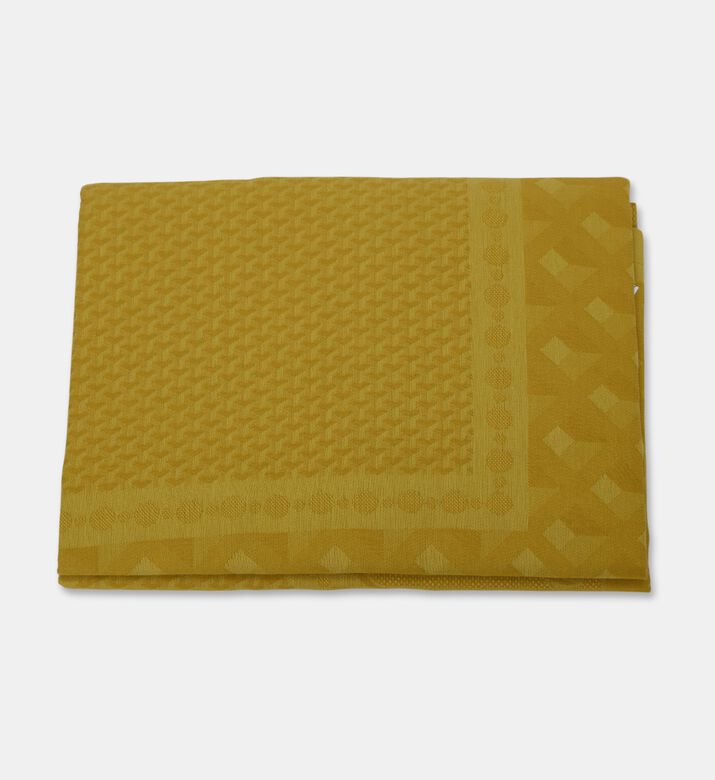 Jacquard Tablecloth Palais Venitien, Yellow, 175x175-cm, Packshot View