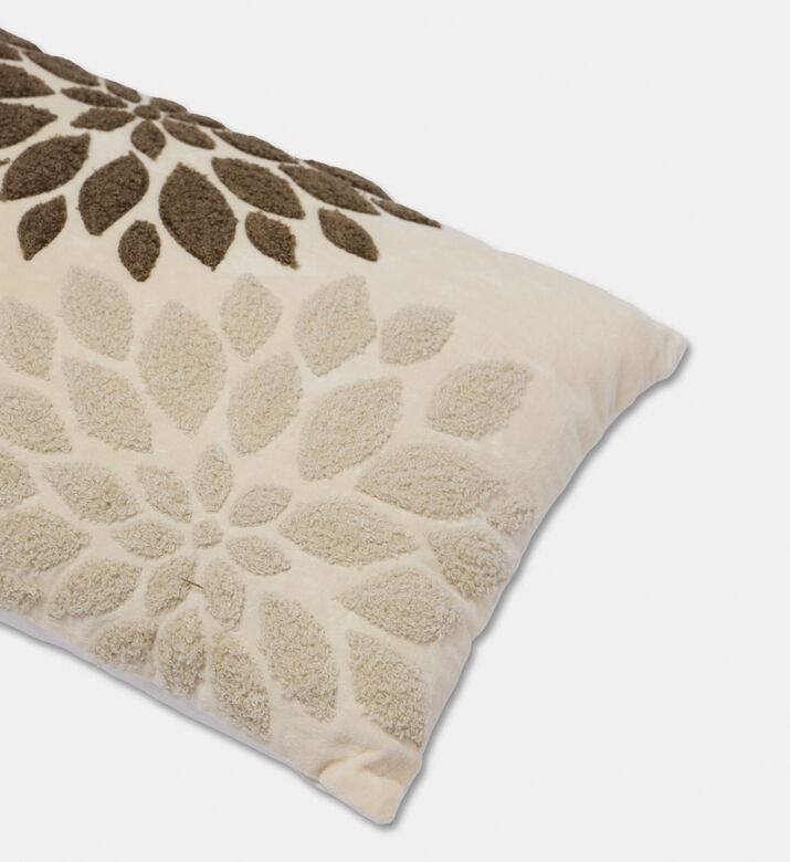 Home Deco and More Magnolia Embroidered Filled Cushion, Packshot View