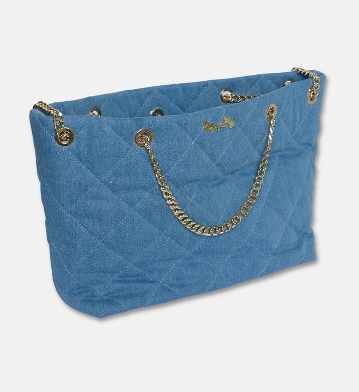 Weill Quilted Denim Chain Shoulder Bag, Packshot View