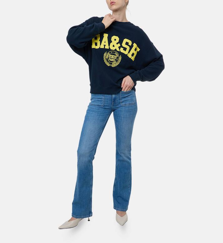 Ba and Sh Benjamin Cropped Sweatshirt, Model View