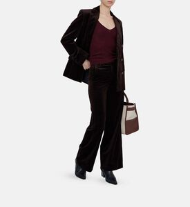 Velvet Wide-leg Pants