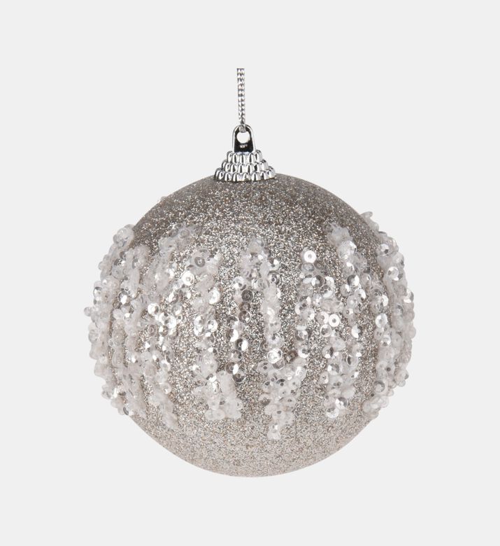Home Deco and More Ball Xmas Sequins, Silver, Packshot View