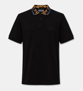 Versace Jeans Couture Baroque Collar Polo Shirt, Packshot View