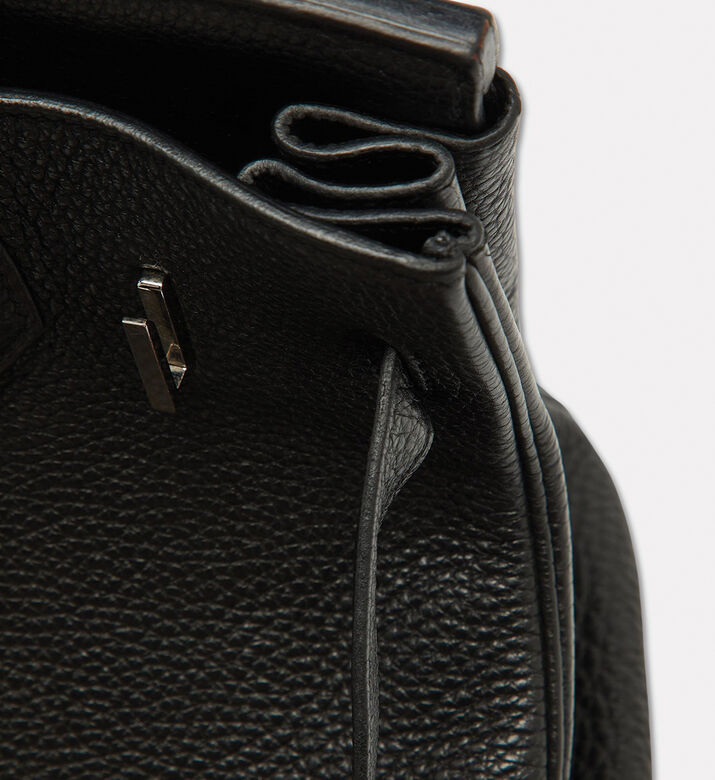 Hermes Preowned Hermes Noir Togo Leather Palladium Finish Birkin 30 Bag, Packshot View