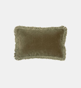 Marlen Fringes Velvet Cushion