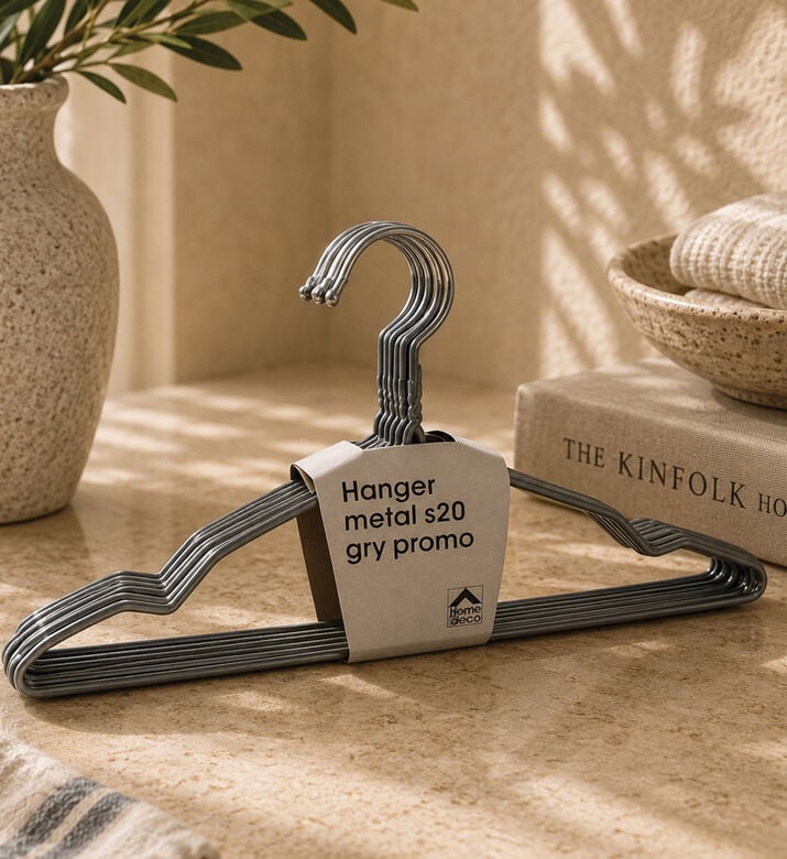 Home Deco and More Metal 20-piece Hangers Set, Packshot View