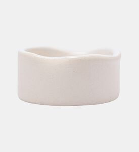 مزهرية صغيرة سيراميك متموجة بشكل عضوي