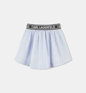 تنورة كلاسيكية بنقشة مخططة