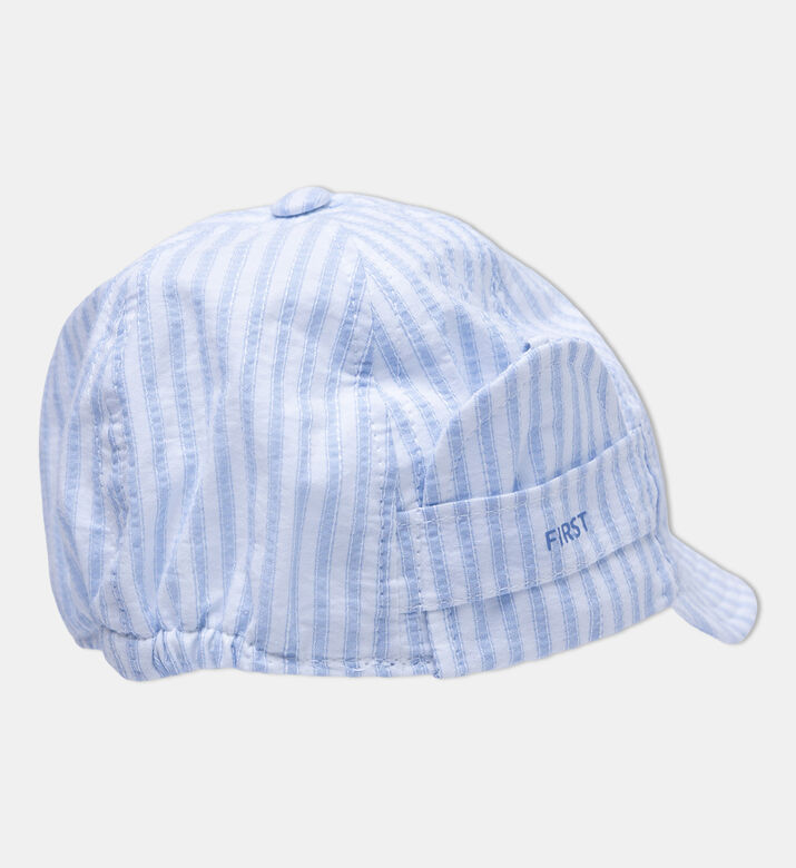 قبعة أطفال مخططة بنقشة كلاسيكية