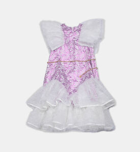 فستان بياقة مكشكشة