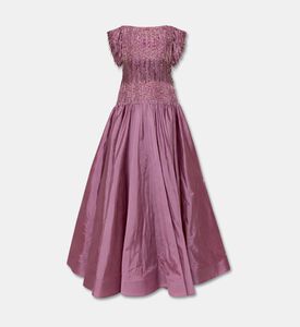 Suzy Matar Embellished Off-shoulder Flared Dress, Packshot View