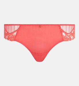 Floral Lace Ribbed Fabric Briefs