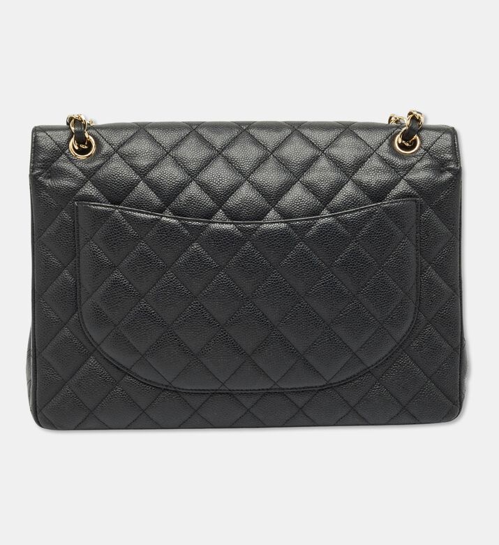 Chanel Preowned Chanel Quilted Caviar Leather Maxi Double Flap Bag, Packshot View
