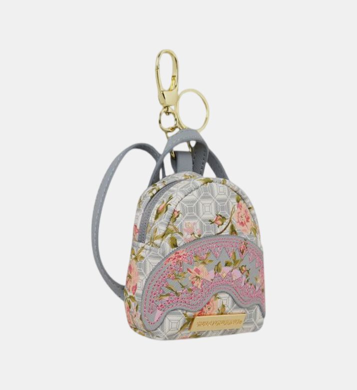 Floral Backpack Keychain