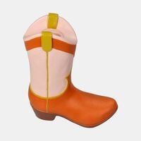 Cowboy Boot Polyresin Candle Stick