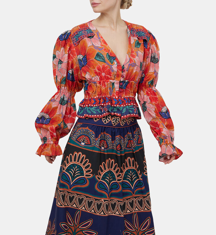 Marias Floral Long Sleeve Blouse Marias Floral Long Sleeve Blouse