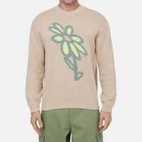 Cotton Daisy-pattern Knit Jumper