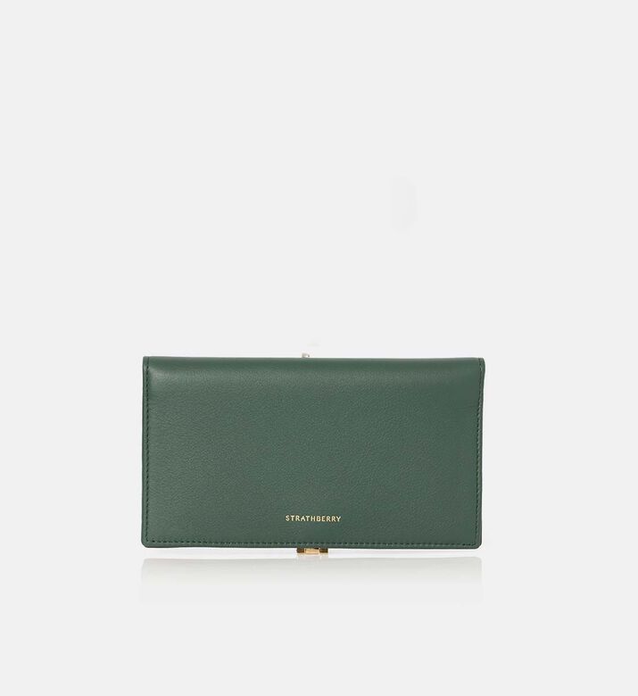 Strathberry Melville Street Large Wallet, Green, Packshot View