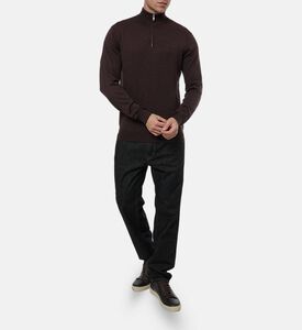 Les Deux Greyson Half-zip Merino Knit, Model View