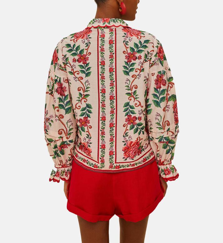 Flower Tapestry Long-sleeve Shirt Flower Tapestry Long-sleeve Shirt