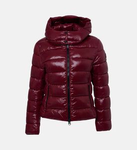 Save the Duck Snap Button Closure Padded Jacket, Red-wine, S, Packshot View