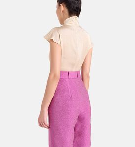 Savanna Sleeveless Knitted Fitted Bodysuit, Model View