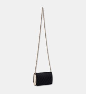 Chanel Classic Diamond Quilt Satin Leather Wallet On Chain, Packshot View