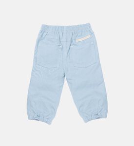 Elastic Waistband Regular-fit Pants